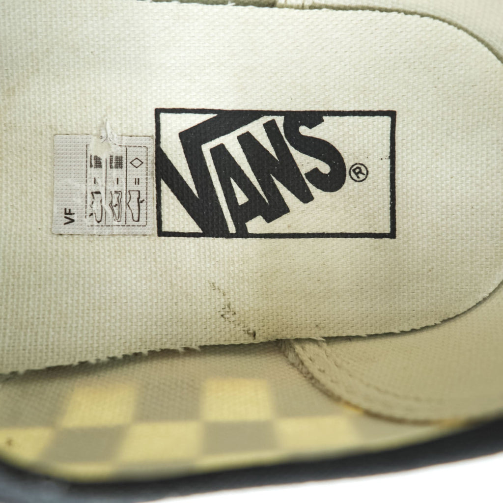 VANS オーセンティック AUTHENTIC ローカットスニーカー 27cm キャンバス フラッグチェック ガムソール