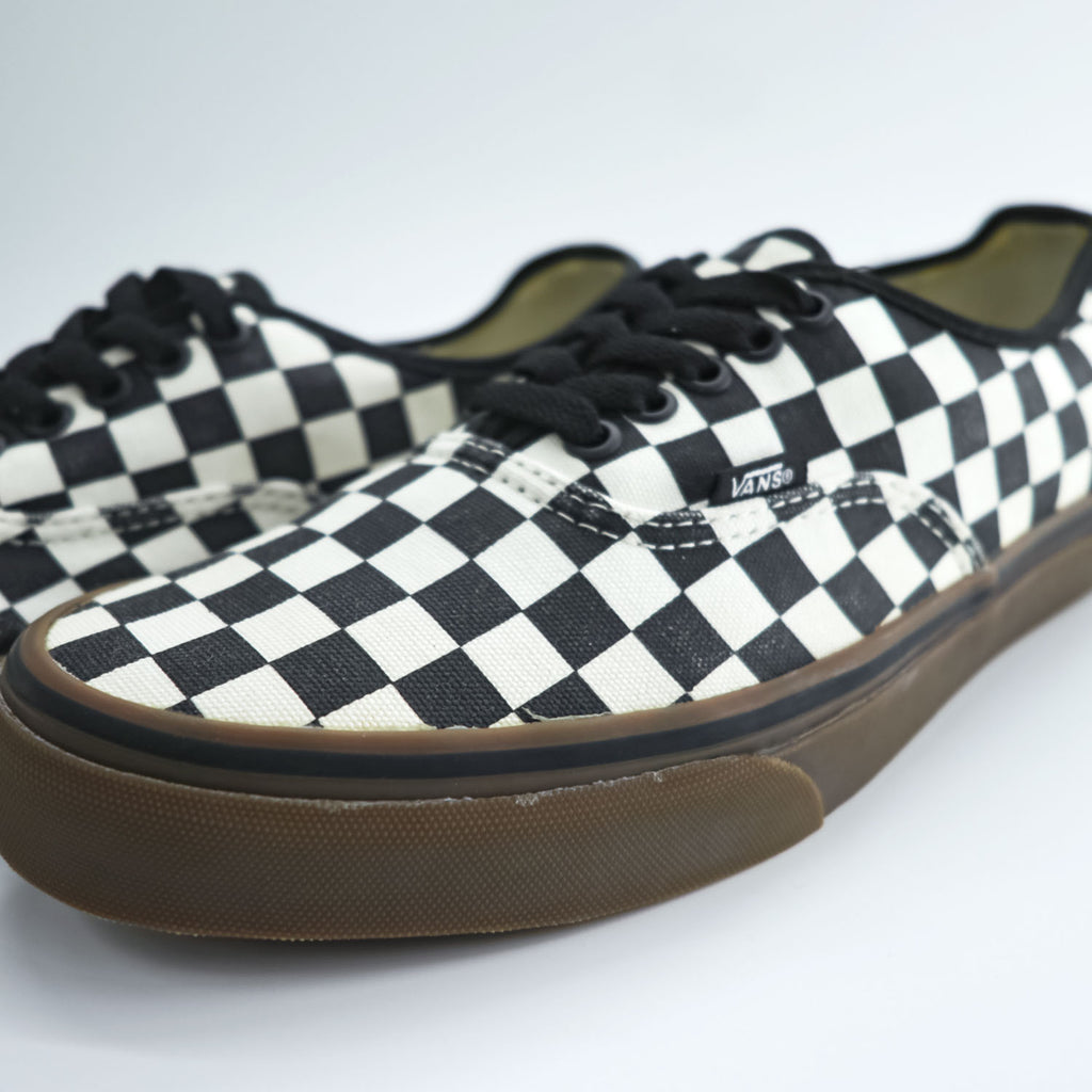 VANS オーセンティック AUTHENTIC ローカットスニーカー 27cm キャンバス フラッグチェック ガムソール