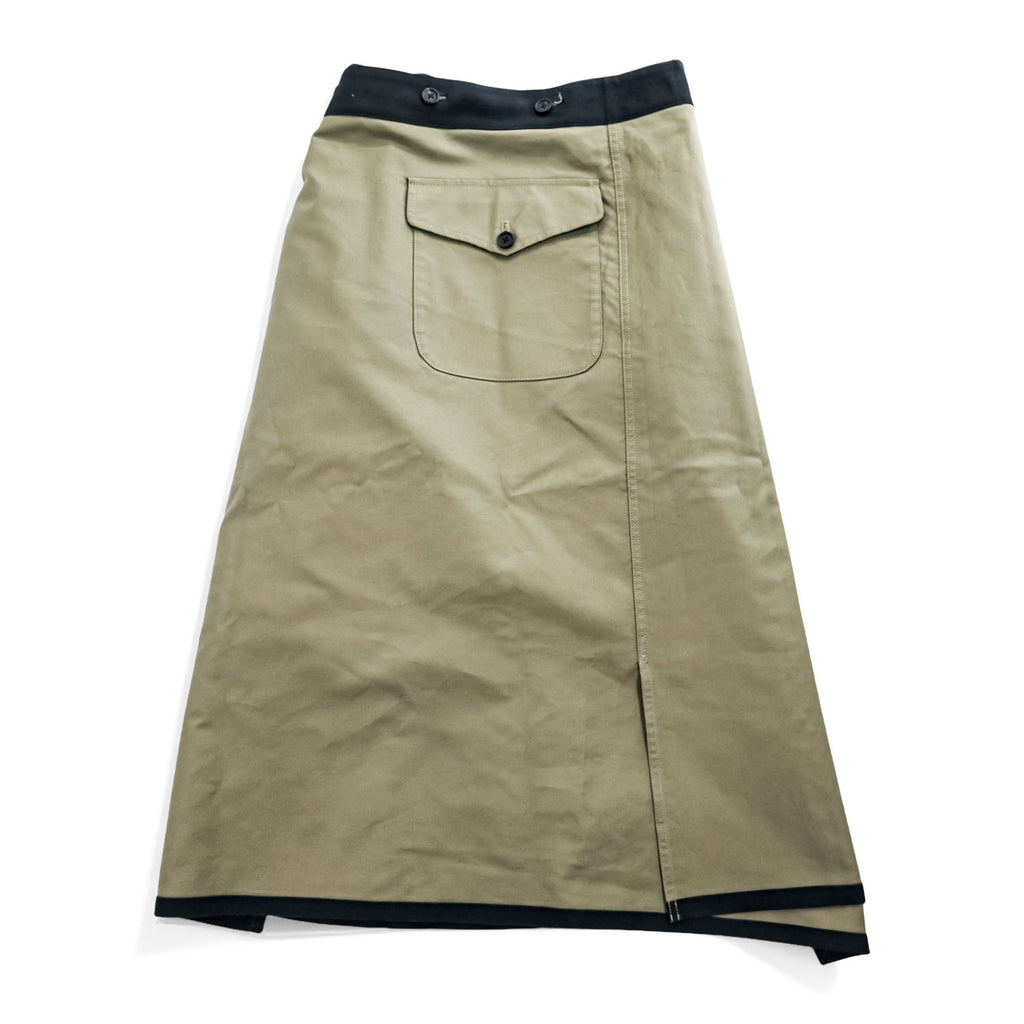 S'YTE Yohji Yamamoto 日本製 リバーシブル モールスキン スカート M ベージュ ブラック UM-S03-003