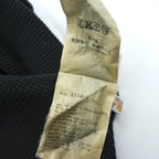 BRU NA BOINNE 日本製 サーマル ワッフル ヘンリーネック 長袖 ロングスリーブ Tシャツ ロンT L ブラック 8134-2-L
