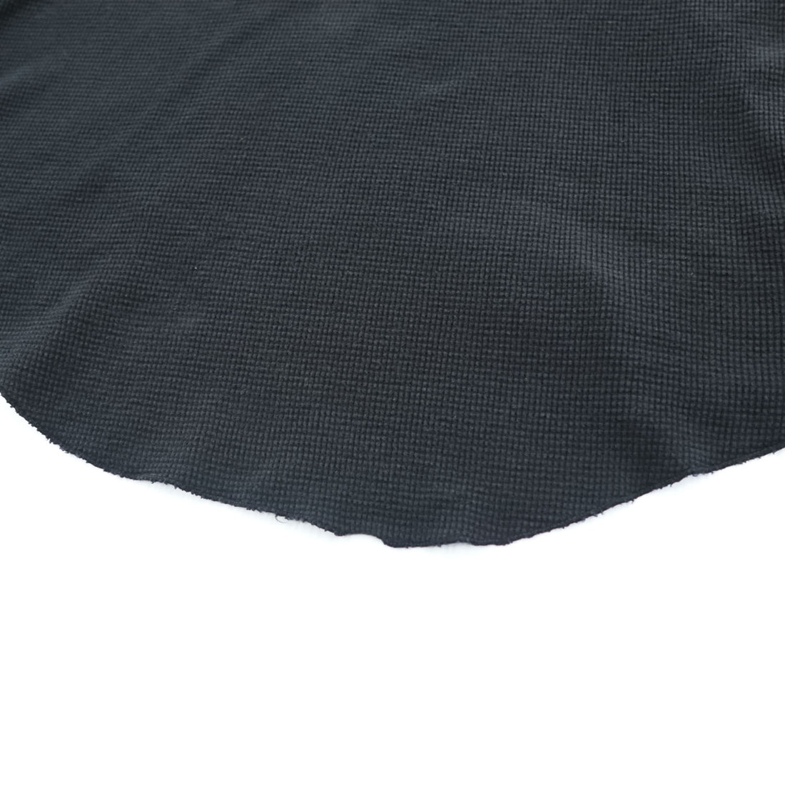 BRU NA BOINNE 日本製 サーマル ワッフル ヘンリーネック 長袖 ロングスリーブ Tシャツ ロンT L ブラック 8134-2-L