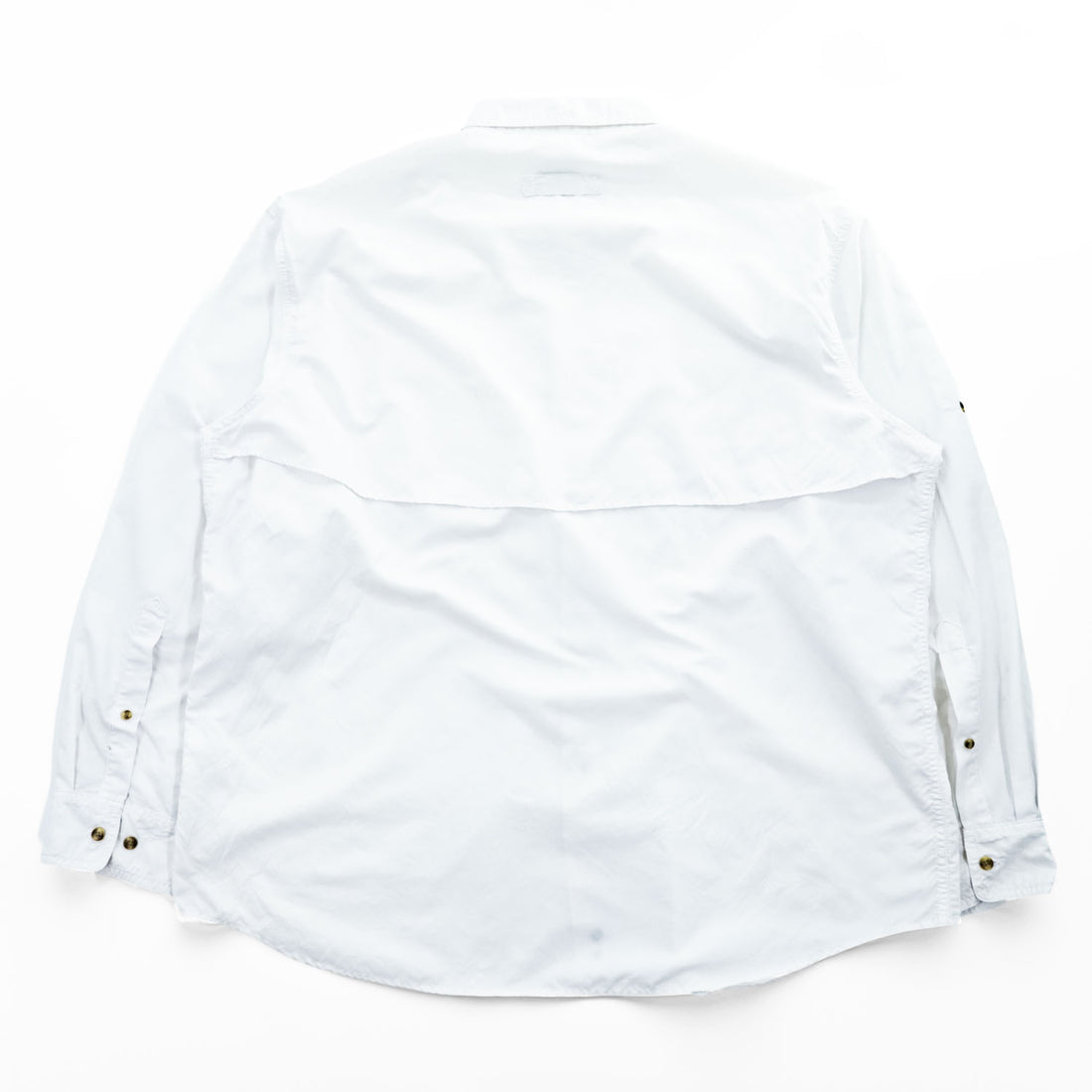 L.L.Bean フィッシング 長袖 ボタンダウンシャツ XL ホワイト メッシュ PD24