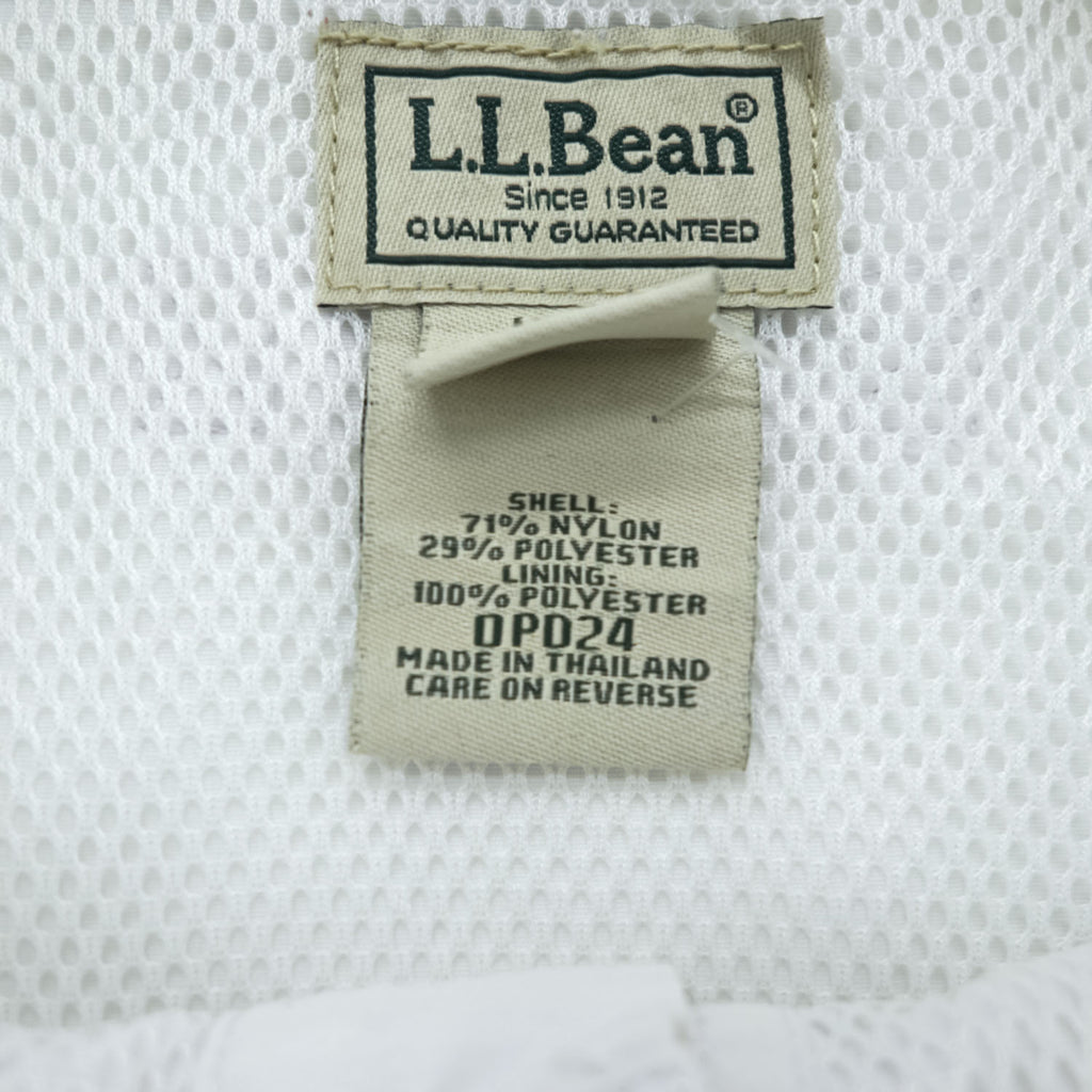L.L.Bean フィッシング 長袖 ボタンダウンシャツ XL ホワイト メッシュ PD24