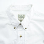 L.L.Bean フィッシング 長袖 ボタンダウンシャツ XL ホワイト メッシュ PD24