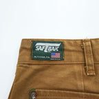 SAFTBAK 80年代 USA製 ヴィンテージ ダック地 ハンティングパンツ ワークパンツ XL カーキ 切替