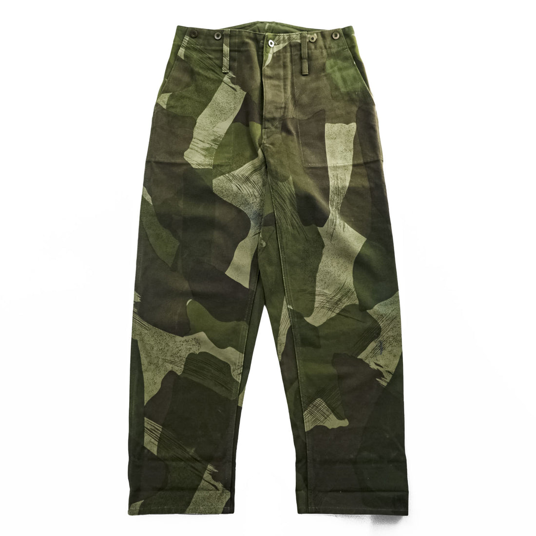 Nigel Cabourn Japan Made Military Work Pants M Khaki Green Brown Canvas CLASSIC DENISON PANT 80350050013