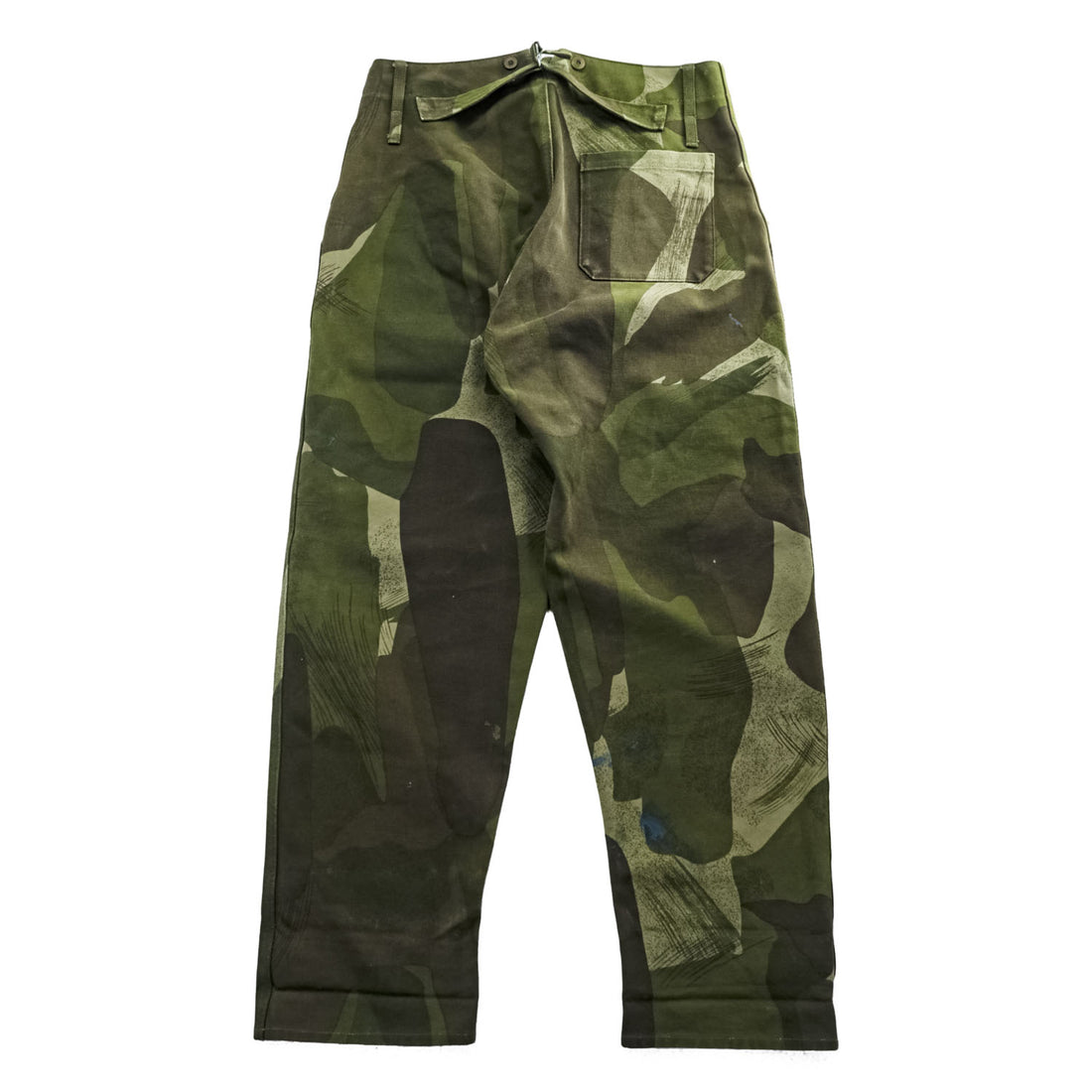 Nigel Cabourn Japan Made Military Work Pants M Khaki Green Brown Canvas CLASSIC DENISON PANT 80350050013
