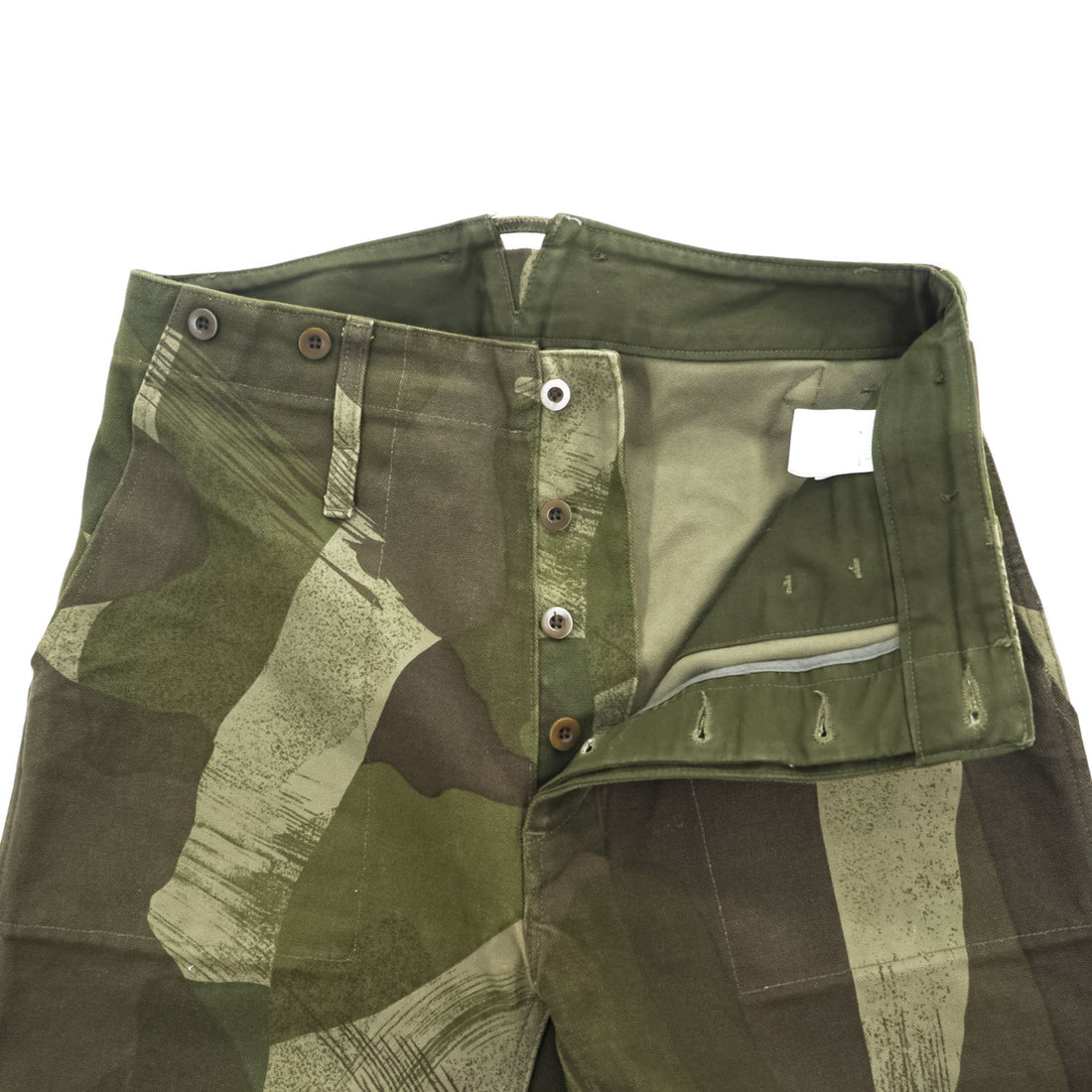 Nigel Cabourn Japan Made Military Work Pants M Khaki Green Brown Canvas CLASSIC DENISON PANT 80350050013