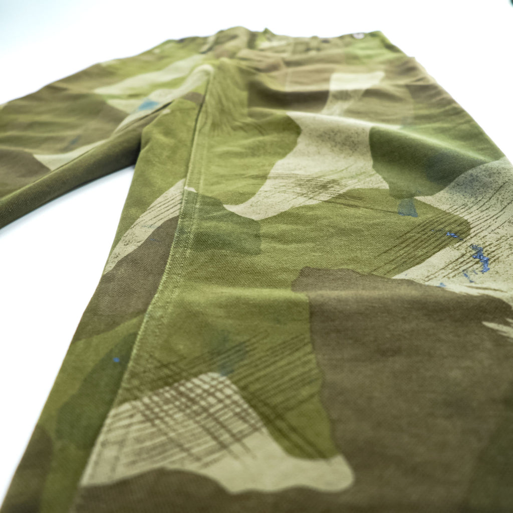 Nigel Cabourn Japan Made Military Work Pants M Khaki Green Brown Canvas CLASSIC DENISON PANT 80350050013