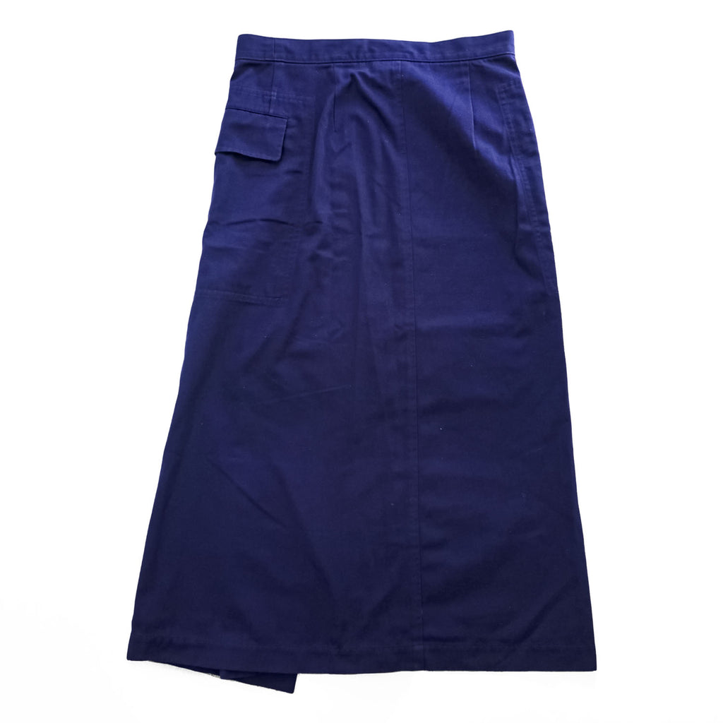 tricot COMME des GARCONS 90年代 日本製 ヴィンテージ ラップ スカート M ネイビー マジックテープ TS-10002M