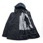 The North Face Vortex Triclimate HyVent 3 in 1 Jacket Black Mens Large F15 Hooded Insulated Liner