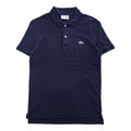 LACOSTE × J.Crew ポロシャツ M ネイビー ワンポイントロゴ 鹿の子 FA12471 ペルー製