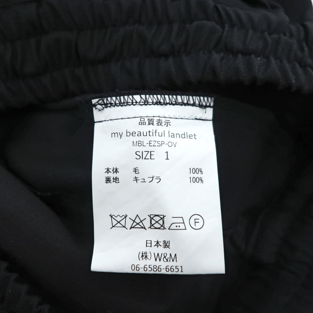 my beautiful landlet Wide Pants Easy Pants L Black MBL-EZSP-OV