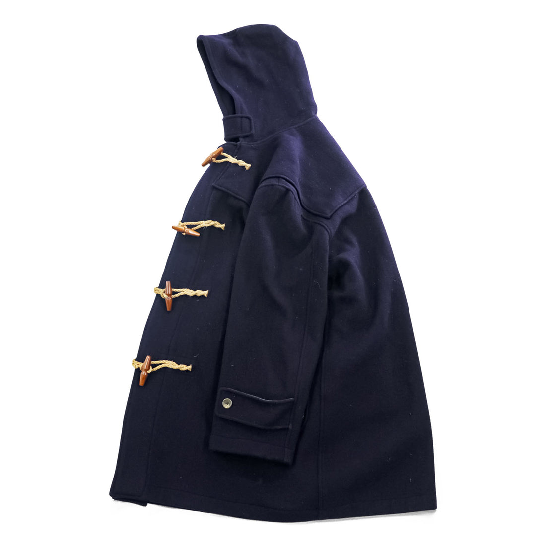 Polo Ralph Lauren 1990s Vintage USA-Made Coat, Size L, Navy, Melton Wool