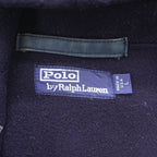 Polo Ralph Lauren 1990s Vintage USA-Made Coat, Size L, Navy, Melton Wool