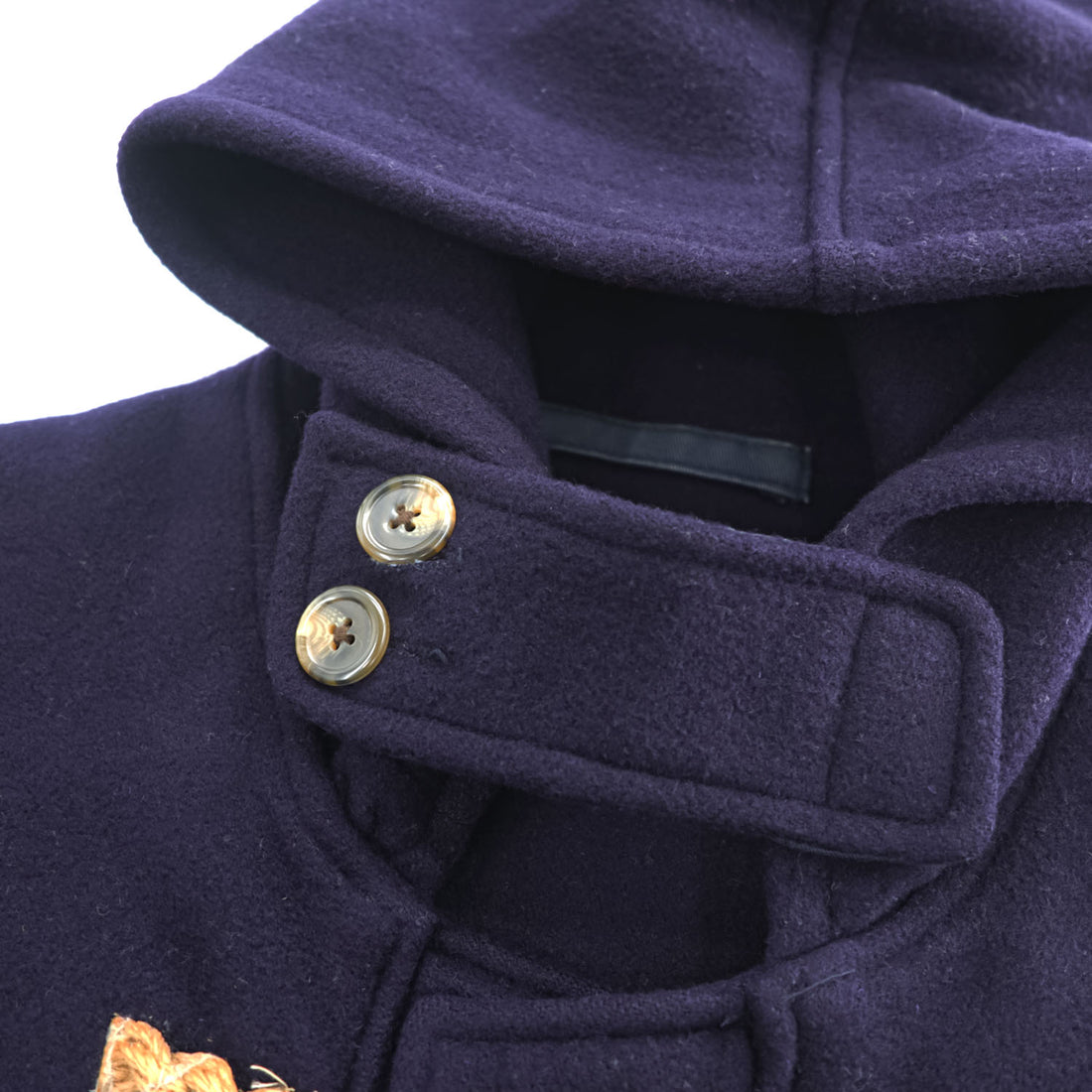 Polo Ralph Lauren 1990s Vintage USA-Made Coat, Size L, Navy, Melton Wool