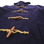 Polo Ralph Lauren 1990s Vintage USA-Made Coat, Size L, Navy, Melton Wool