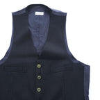 Paul Smith 90年代 ジレ スーツベスト M ダークネイビー ピンストライプ