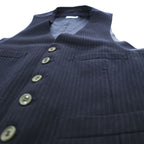 Paul Smith 90年代 ジレ スーツベスト M ダークネイビー ピンストライプ