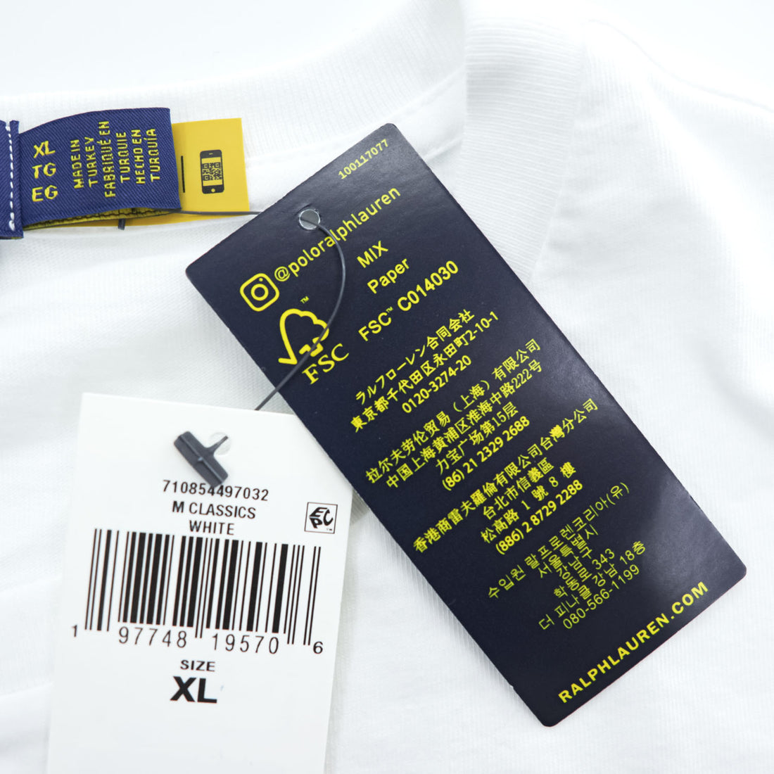 Polo Ralph Lauren ポロベア Tシャツ XL ホワイト CLASSIC FIT 未使用品
