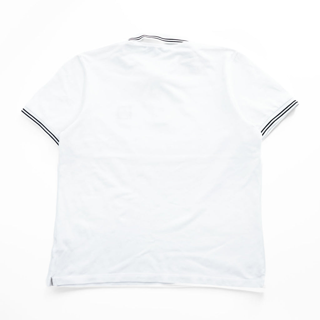 STONE ISLAND Pique Polo Shirt Made in Turkey White XL Small Logo