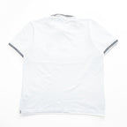 STONE ISLAND Pique Polo Shirt Made in Turkey White XL Small Logo
