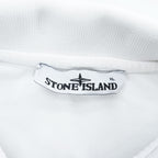STONE ISLAND Pique Polo Shirt Made in Turkey White XL Small Logo