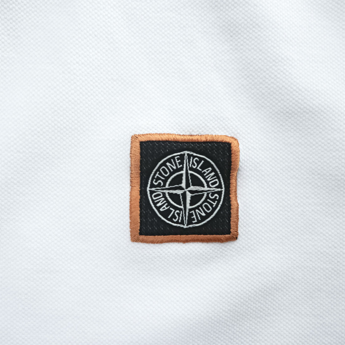 STONE ISLAND Pique Polo Shirt Made in Turkey White XL Small Logo
