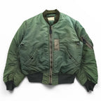 Buzz Rickson's Type B-15D Modified Flight Jacket MIL-J-6251A Sage Green Nylon Bomber