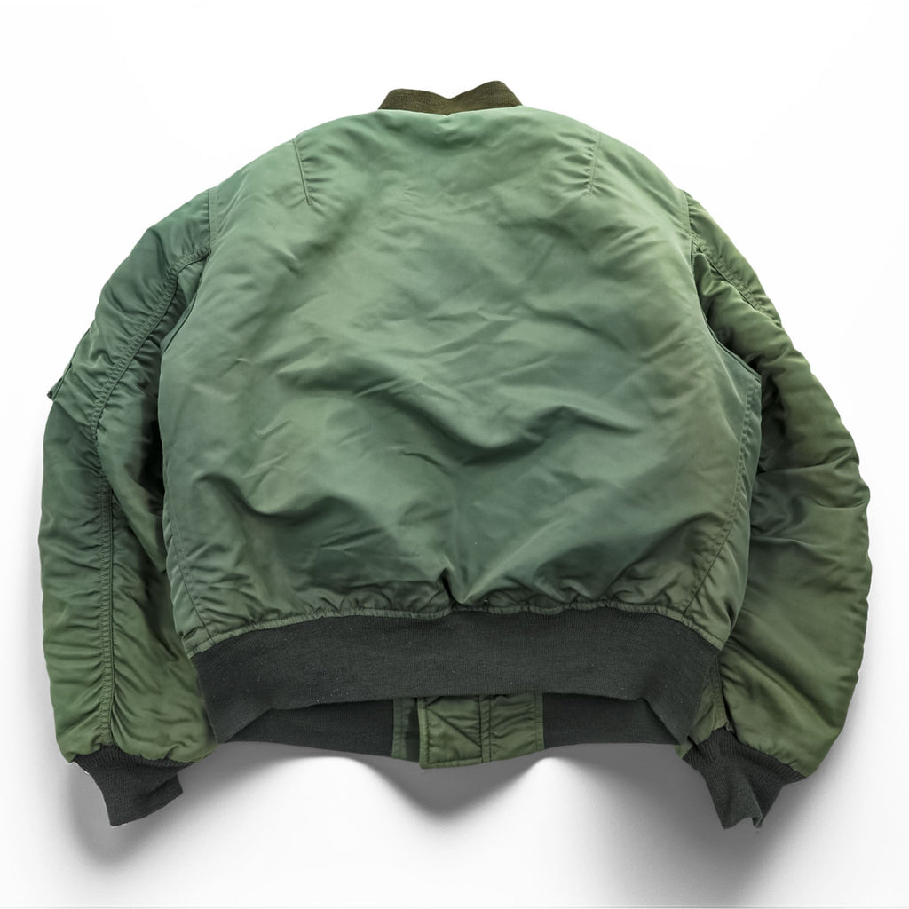 Buzz Rickson's Type B-15D Modified Flight Jacket MIL-J-6251A Sage Green Nylon Bomber