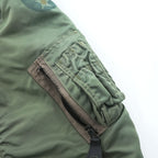 Buzz Rickson's Type B-15D Modified Flight Jacket MIL-J-6251A Sage Green Nylon Bomber