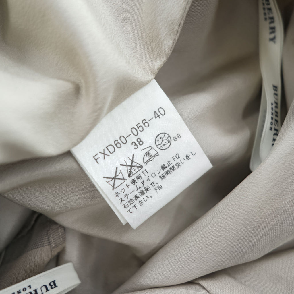 BURBERRY 日本製 ノバチェック スカート M ベージュ タック プリーツ FXD60-056-40
