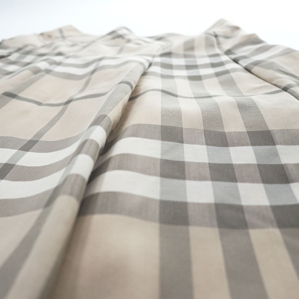 BURBERRY 日本製 ノバチェック スカート M ベージュ タック プリーツ FXD60-056-40