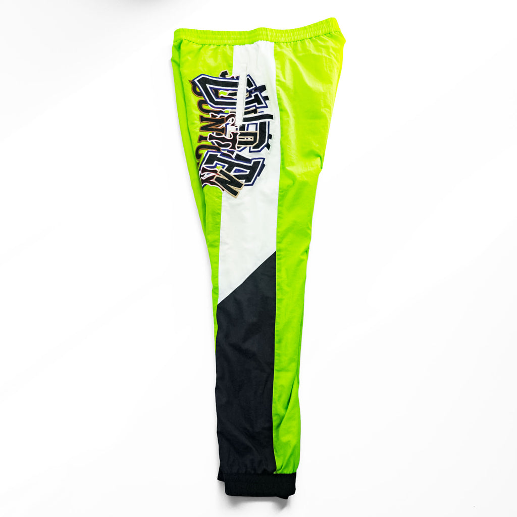 doublet Japan Made Track Pants Jersey FREE Green, White, Black CHAOS APPLIQUE TRACK PANT