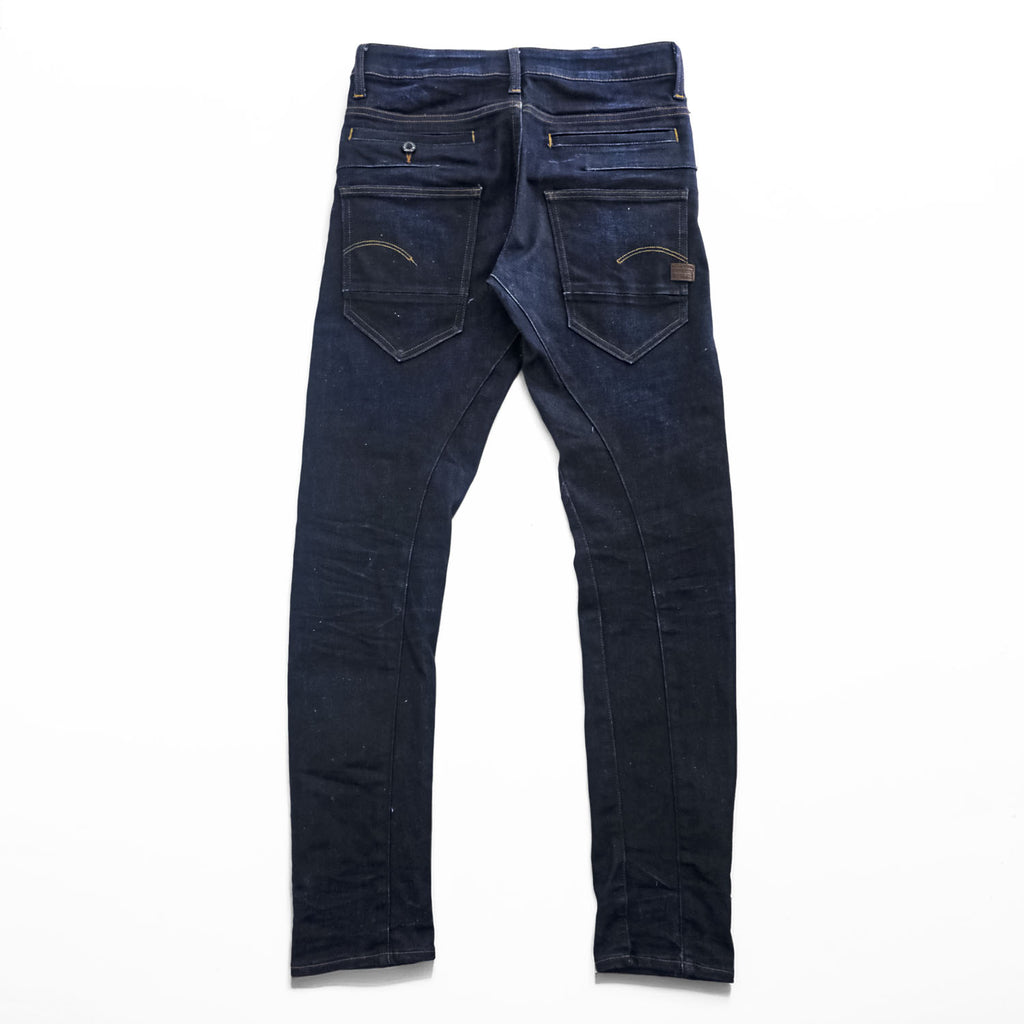 G-Star RAW D-Staq 3D Skinny Jeans Dark Used Indigo Stretch Denim Mens W27 L32 D05385-7209-89