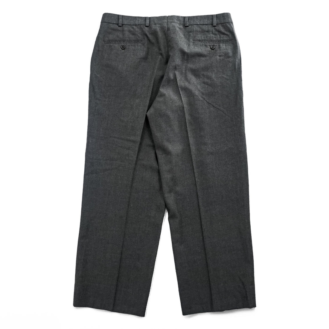 Brooks Brothers 2タック ワイド スラックス パンツ L センタープレス チャコールグレー プリーツ サスペンダーボタン