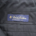 Brooks Brothers 2タック ワイド スラックス パンツ L センタープレス チャコールグレー プリーツ サスペンダーボタン