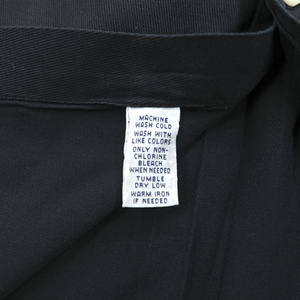 Ralph Lauren 90年代 ヴィンテージ 長袖 ボタンダウンシャツ XL ブラック CLASSIC FIT シルク混 スモールポニー ロゴ 刺繍