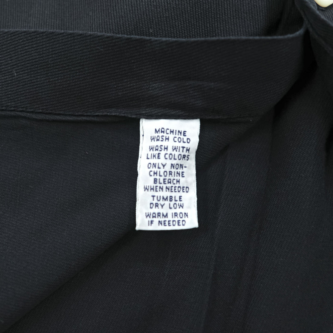 Ralph Lauren 90年代 ヴィンテージ 長袖 ボタンダウンシャツ XL ブラック CLASSIC FIT シルク混 スモールポニー ロゴ 刺繍