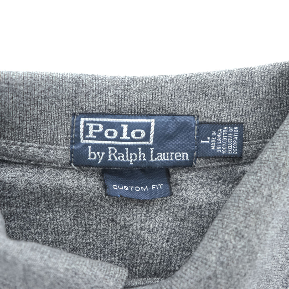 Polo Ralph Lauren 90年代 ヴィンテージ ポロシャツ L グレー スモールポニー ロゴ 刺繍