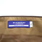 BURBERRY LONDON BLUE LABEL ノバチェック ラップ スカート S ブラウン FLF74-520 三陽商会