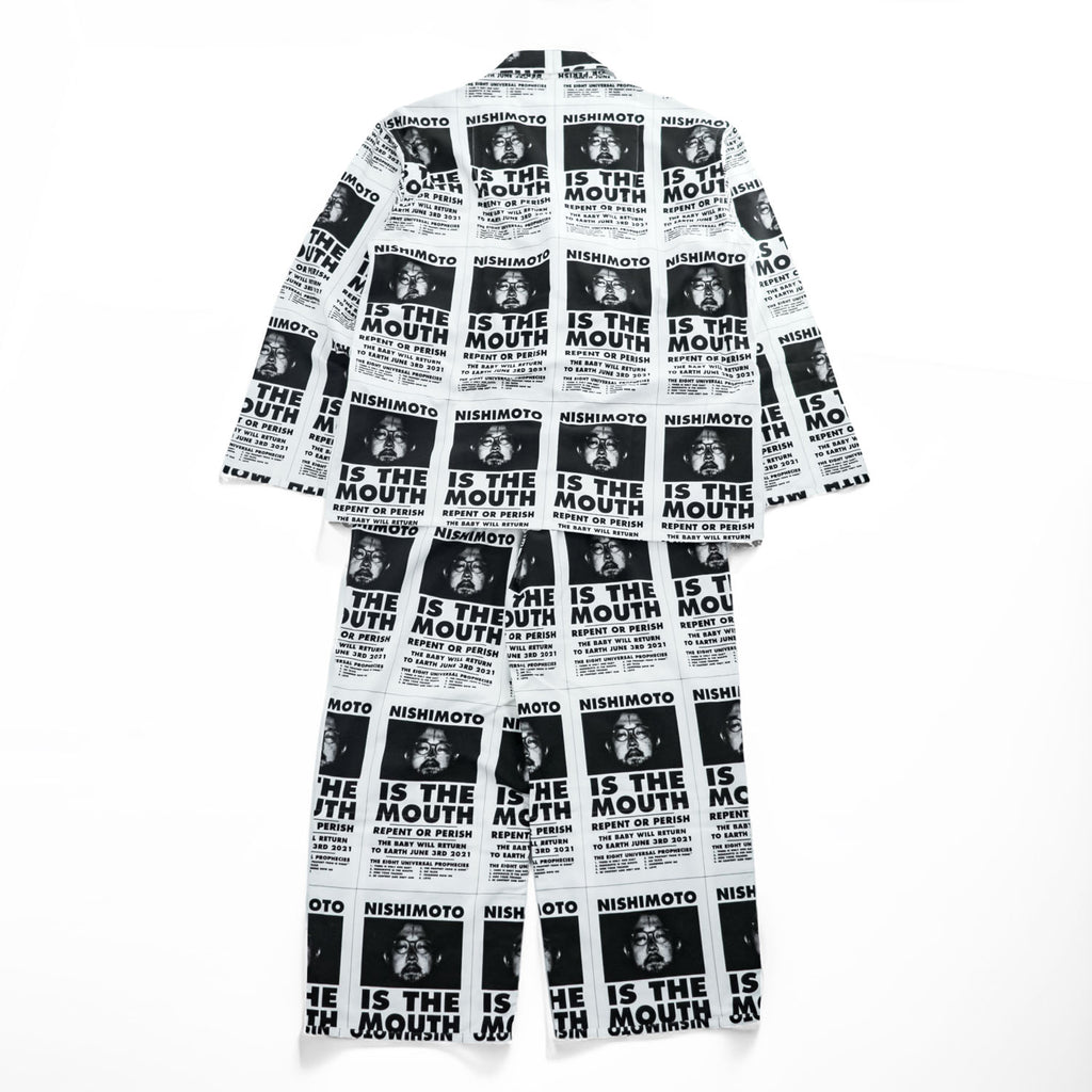 NOWHAW × NISHIMOTO IS THE MOUTH Japan Made PAJAMA Setup L White day Pajamas NIMNH-02