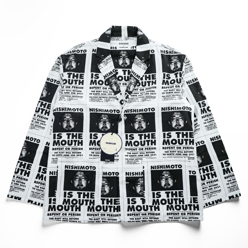NOWHAW × NISHIMOTO IS THE MOUTH Japan Made PAJAMA Setup L White day Pajamas NIMNH-02