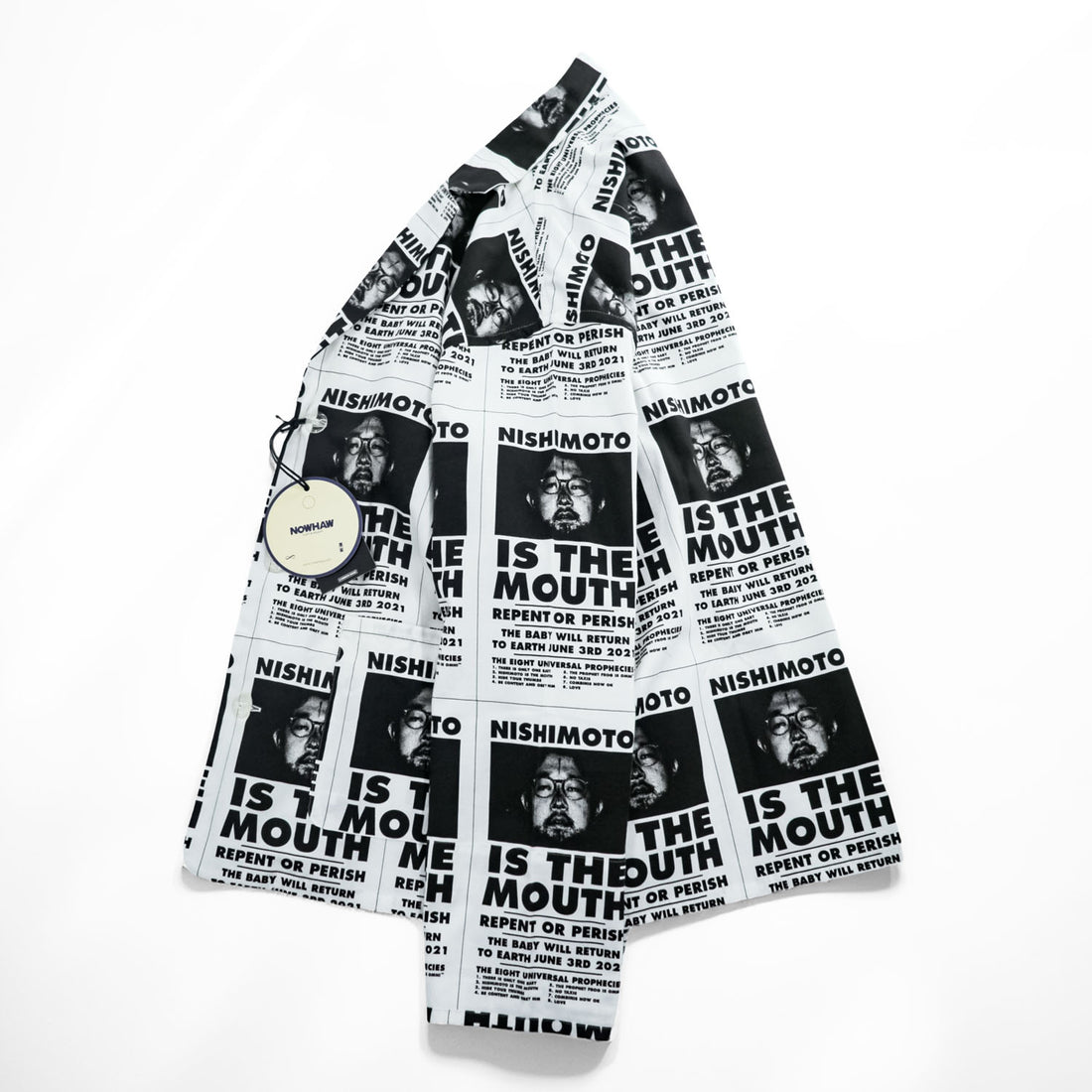 NOWHAW × NISHIMOTO IS THE MOUTH Japan Made PAJAMA Setup L White day Pajamas NIMNH-02