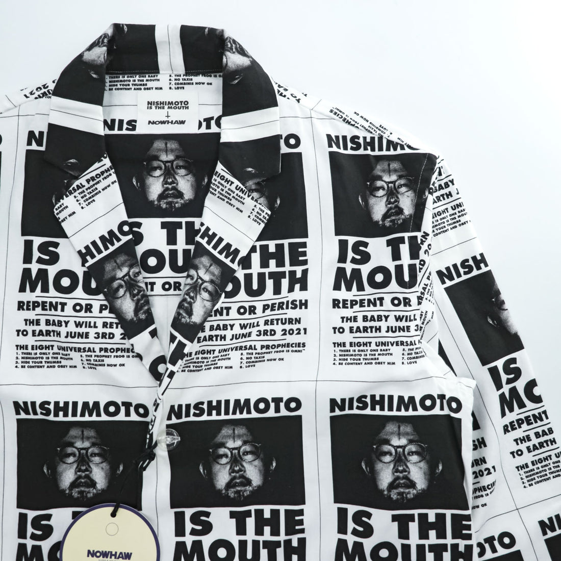 NOWHAW × NISHIMOTO IS THE MOUTH Japan Made PAJAMA Setup L White day Pajamas NIMNH-02