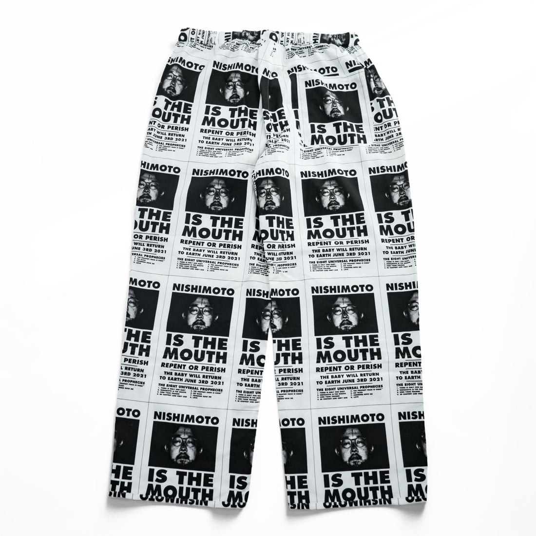 NOWHAW × NISHIMOTO IS THE MOUTH Japan Made PAJAMA Setup L White day Pajamas NIMNH-02