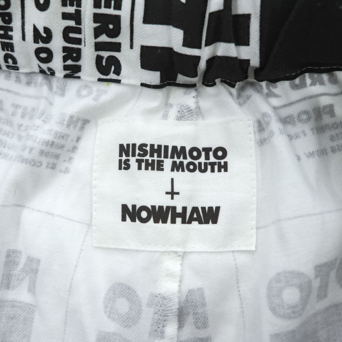 NOWHAW × NISHIMOTO IS THE MOUTH Japan Made PAJAMA Setup L White day Pajamas NIMNH-02