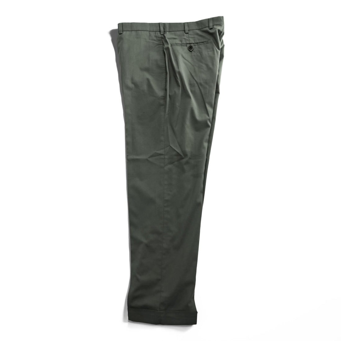Brooks Brothers スラックス パンツ チノパン L グレー ダブルカフス BROOKSCOOL POPLIN
