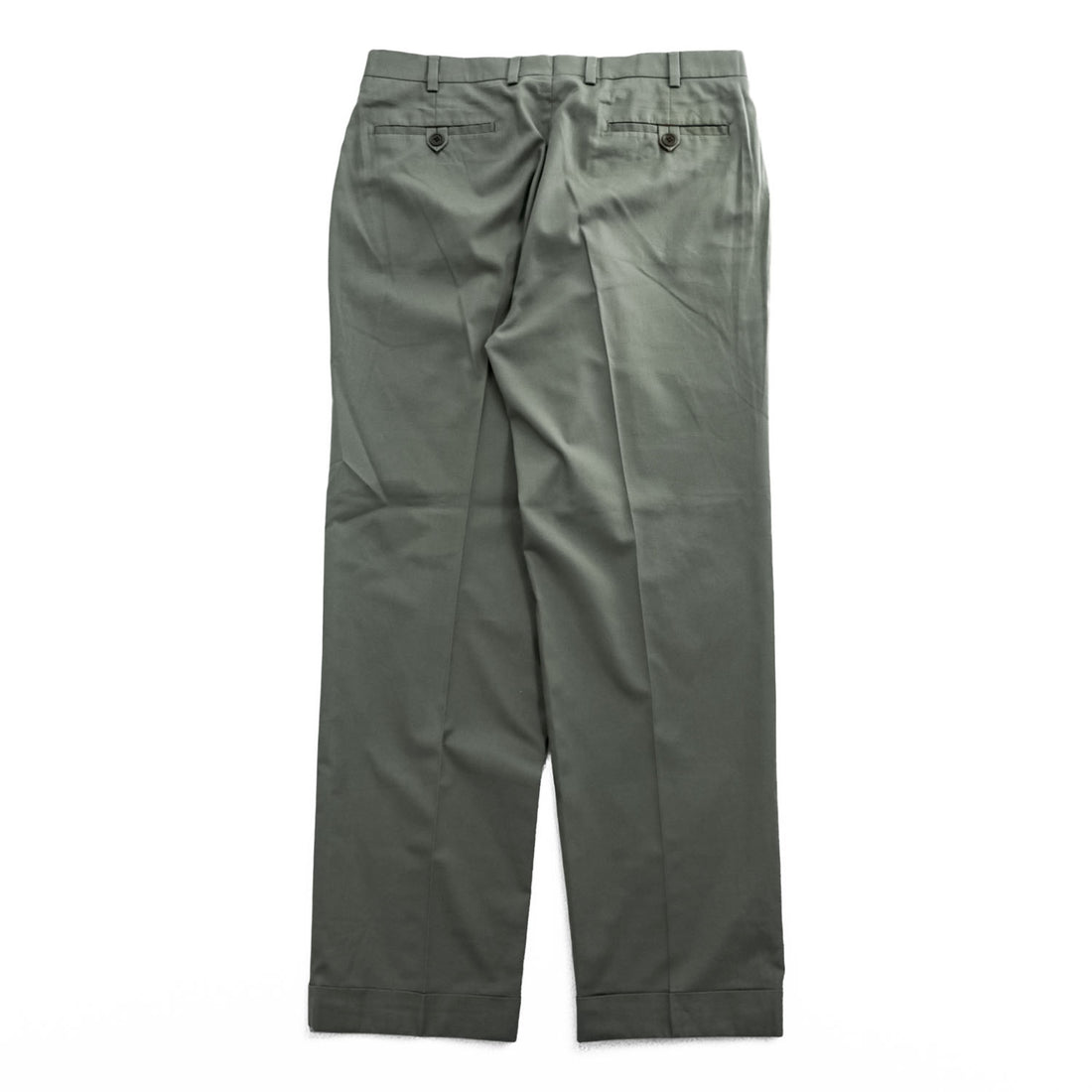 Brooks Brothers スラックス パンツ チノパン L グレー ダブルカフス BROOKSCOOL POPLIN