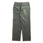 Brooks Brothers スラックス パンツ チノパン L グレー ダブルカフス BROOKSCOOL POPLIN